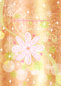 Four leaf clover carrying happiness