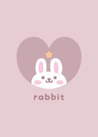 うさぎ3お星さま[ピンク]