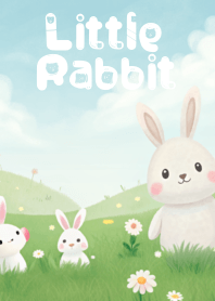 little rabbit in the grass