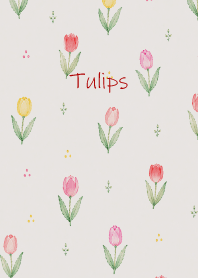 Colorful Tulips01 brown