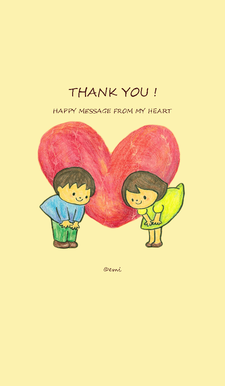 *THANK YOU* HAPPY MESSAGE FROM MY HEART
