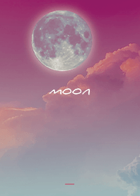 Pink : Moon and sky