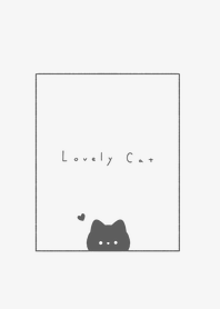 ひょっこりネコさん。ライトグレー