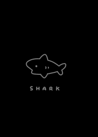 可愛的鯊魚 - black gray