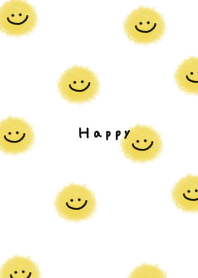 Crayon and smiley pattern.