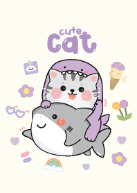 แมวน่ารัก : สีม่วง :)