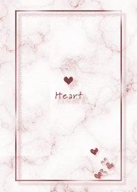 Marble and heart pinkbrown77_1
