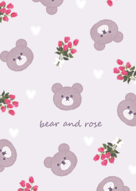 Bouquet of bears and roses violet04_2