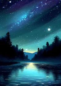 Beautiful starry night view#2181