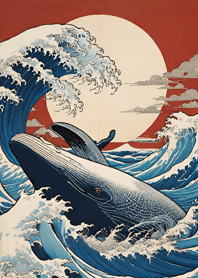 อุกิโยะเอะ - วาฬ 3D83De