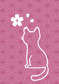 さくらねこと桜、和風の着せかえ