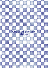 Check pattern -blue-