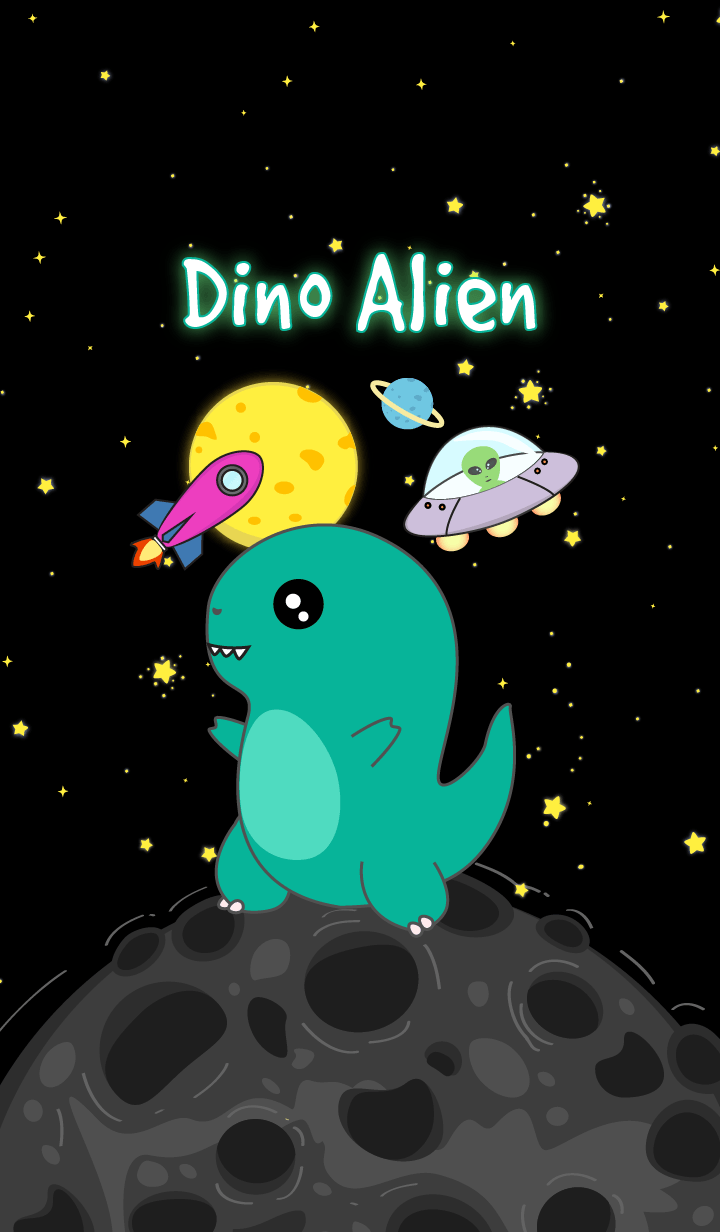 Dino Alien in Space