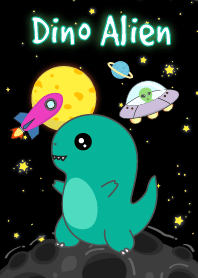 Dino Alien in Space