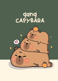 Capybara so cute : mid night green!