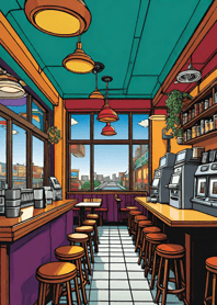 Cozy Coffee shop 092AbC