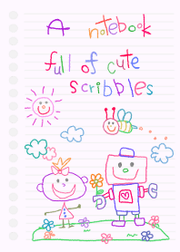 A Notebook Full Of Cute Scribbles 25 Line Theme Line Store
