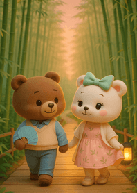 Bamboo Forest Walk Bear Moment
