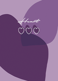 紫 : シンプルなHeart