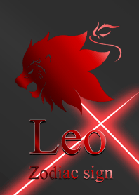 -Zodiac signs Leo Red Black2-