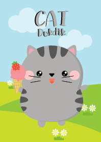Poklok Gray Cat Dukdik Theme
