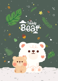 Teddy Bear Cute Forest Leaf Pretty