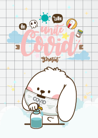 กระต่ายอุ๋ง โควิด-19 สีขาว