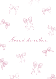 Noeud de ruban [pink/white]