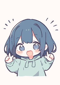 Such a cute girl with short hair