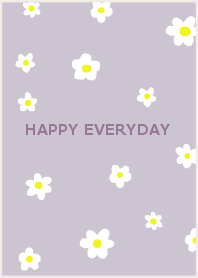 HAPPY EVERYDAY (purplebeige)