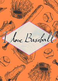 I Love Baseball◆Orange◆
