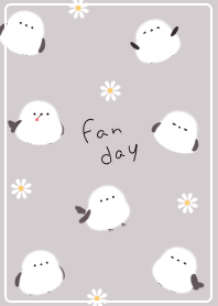 Greige Simple fluffy long-tailed tit02_2