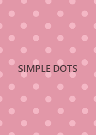 SIMPLE DOTS　-melty pink-