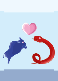 ekst Blue (Cow) Love Red (Snake)