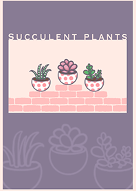 Succulents J-Grey Purple (Pi2)