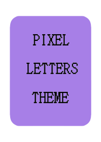 PIXEL LETTERS THEME[PURPLE]/WHITE