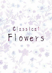 美しい古典的な花（ロマンチック紫）