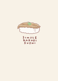 simple Kalbi sushi beige