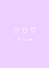 Cute purple and hearts.