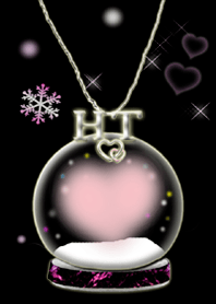 イニシャル32 H&T 　スノードーム