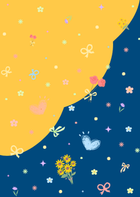 Cute Little DoodlesV.2_DeepBlue&Yellow2