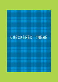 BLUE CHECKERED THEMEj-RED-GREEN