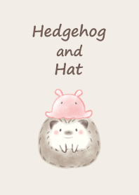 ハリネズミと帽子 -メンダコ- ブラウン