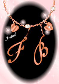 【F&B】イニシャル運気UP!ピンクゴールド