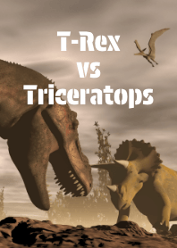 T-Rex vs Tricerátopo com Realismo