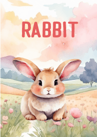 Rabbit In Flower Theme