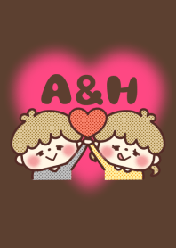 情侶首字母縮寫♡ A and H