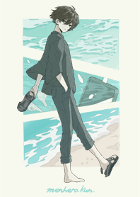 Menhera-kun. and the sea