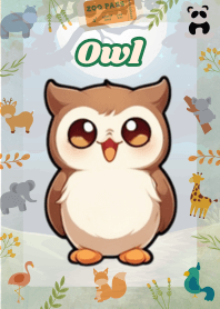Owl Daily Life (Beige 01)