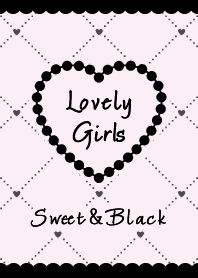 ♡Heart&Girly♡Paleピンク&ブラック